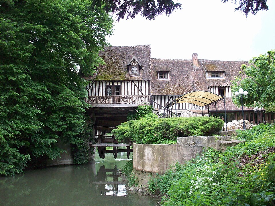 Le moulin d'Andé et sa roue