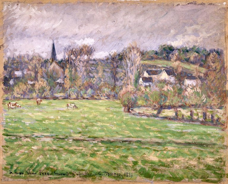 Brooklyn Museum — View of Bazincourt (Vue de Bazincourt) — Camille Jacob Pissarro
