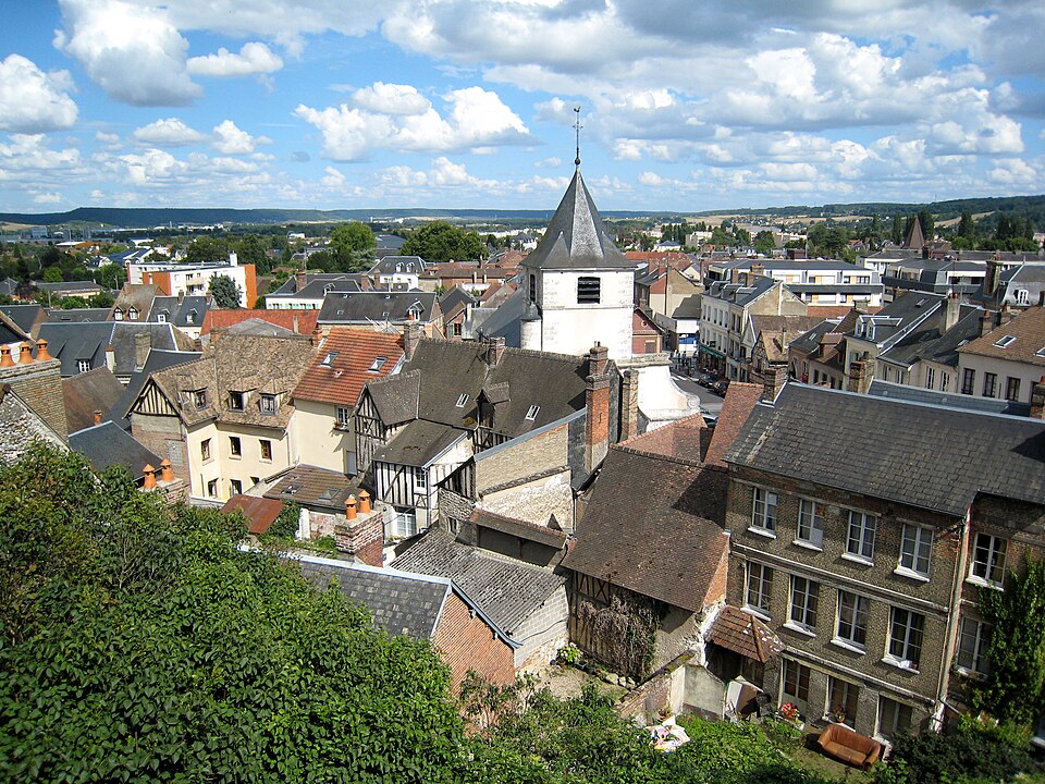 Gaillon — vu — du — chateau