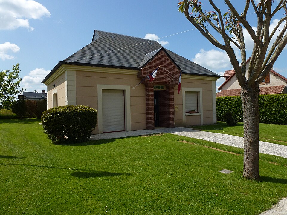 Saint — Meslin — du — Bosc (Eure, Fr) town hall