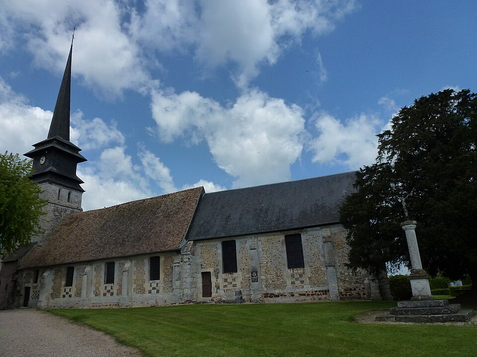 Tourville — la — Campagne (Eure, Fr) église