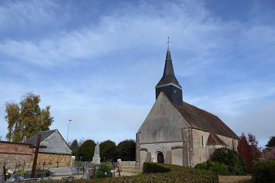 Épeautrolles église Saint — Étienne Eure — et — Loir France