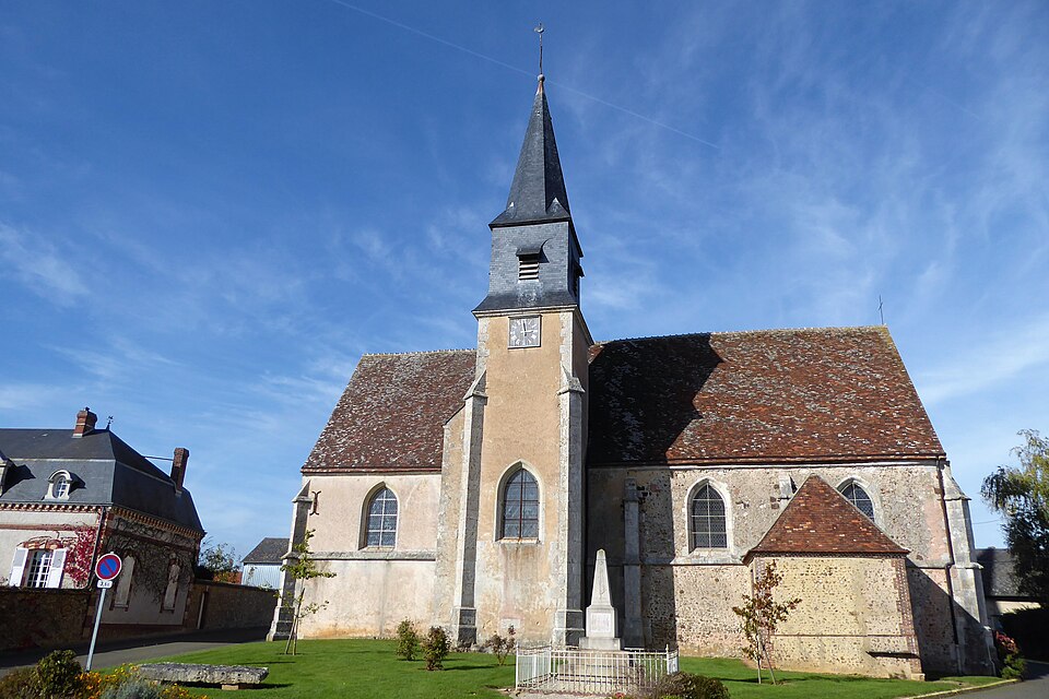 Ermenonville — la — Petite église Saint — Barthélémy Eure — et — Loir France