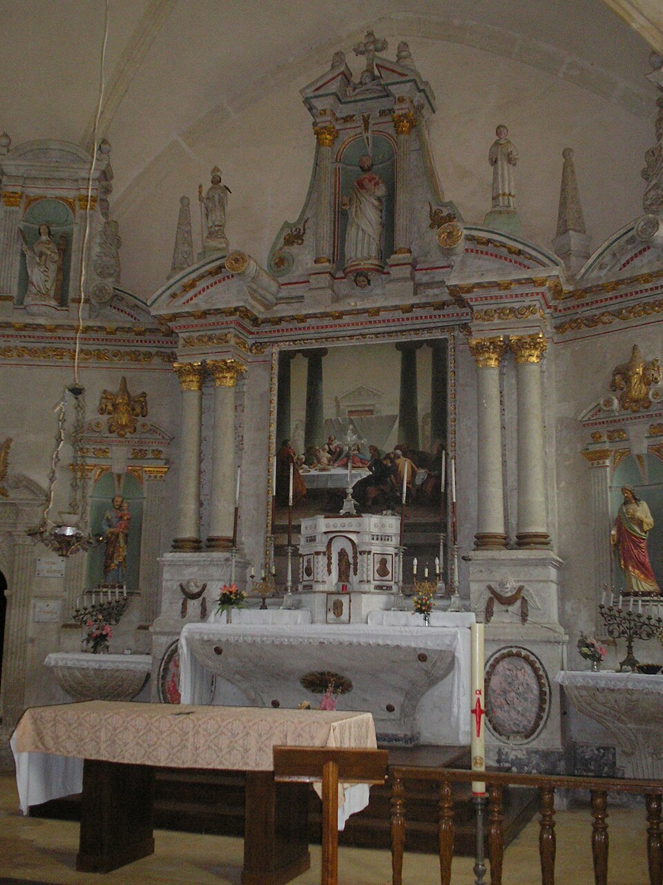 Interieur de l'église de Miermaigne