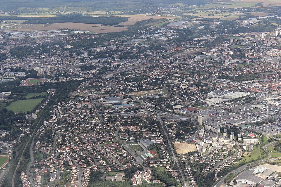 Vernouillet vue aérienne