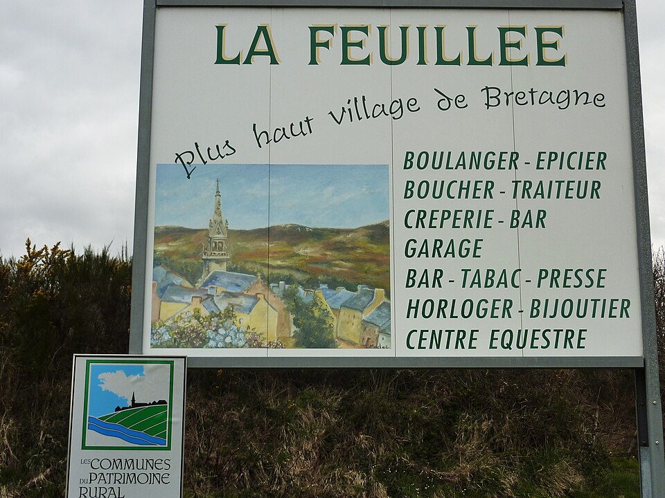 La Feuillée plus haut village de Bretagne