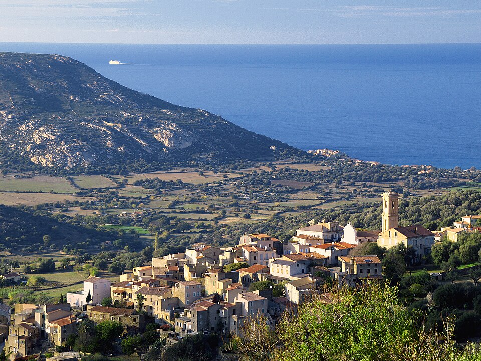 Aregno — Vue sur mer