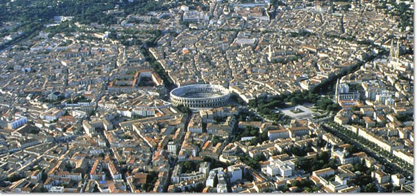 Nîmes, Centre ville