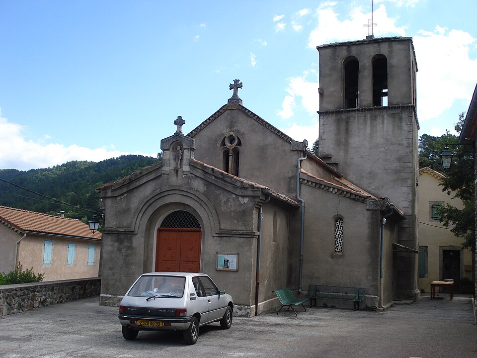 Sainte — Cécile — d'Andorge (Gard, Fr), l'eglise