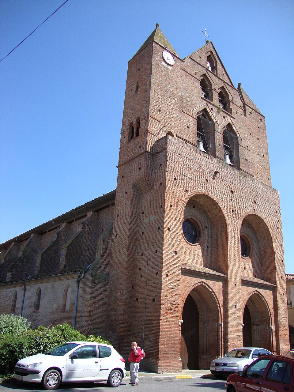 Baziège (Haute — Garonne, Fr) église de style toulousain (3)