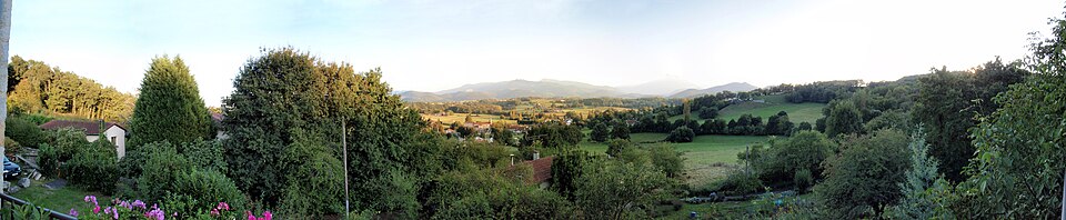 Pano — of — Ganties — Haute — Garonne — France — from — balcony