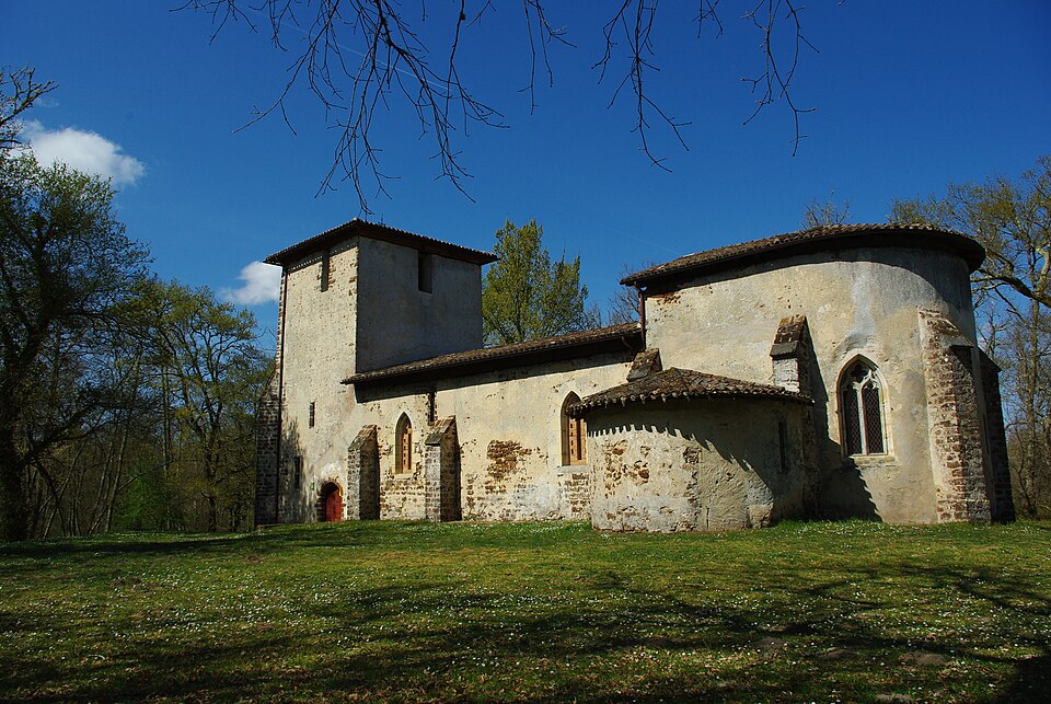Eglise du vieux lugos — gironde — france