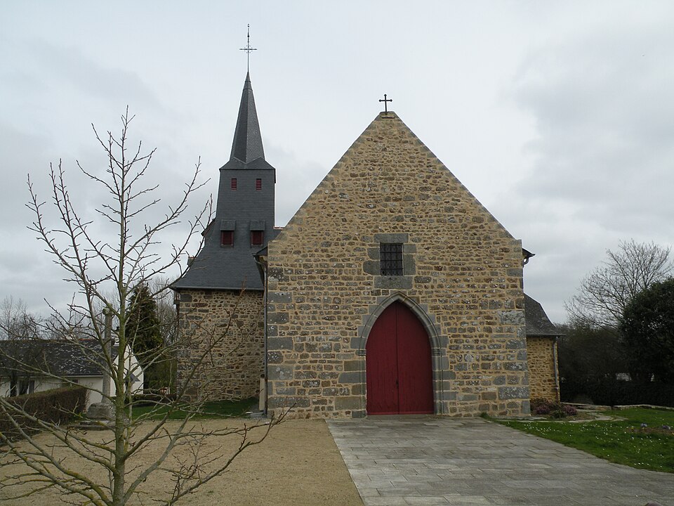 Langouët église — façade ouest