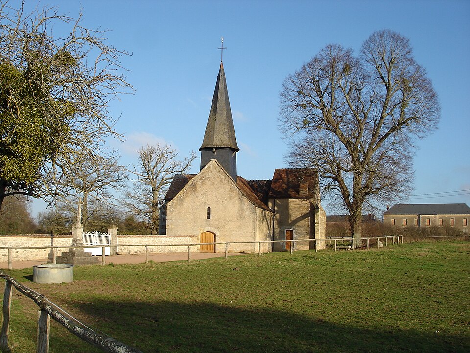 La Motte — Feuilly (36) — Église Saint — Hilaire — vue avant