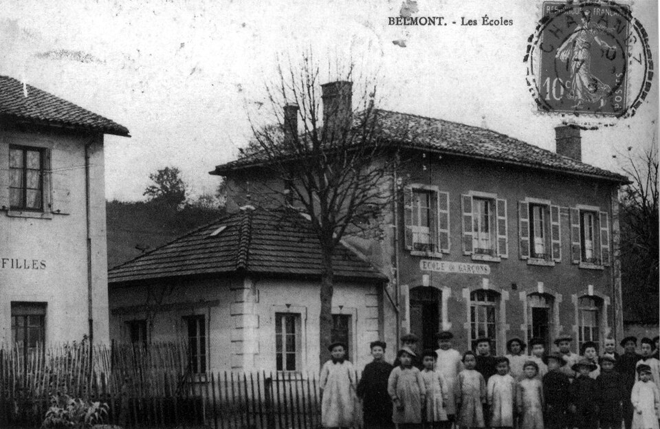 Belmont, les écoles, 1910, p 22 l'Isère les 533 communes