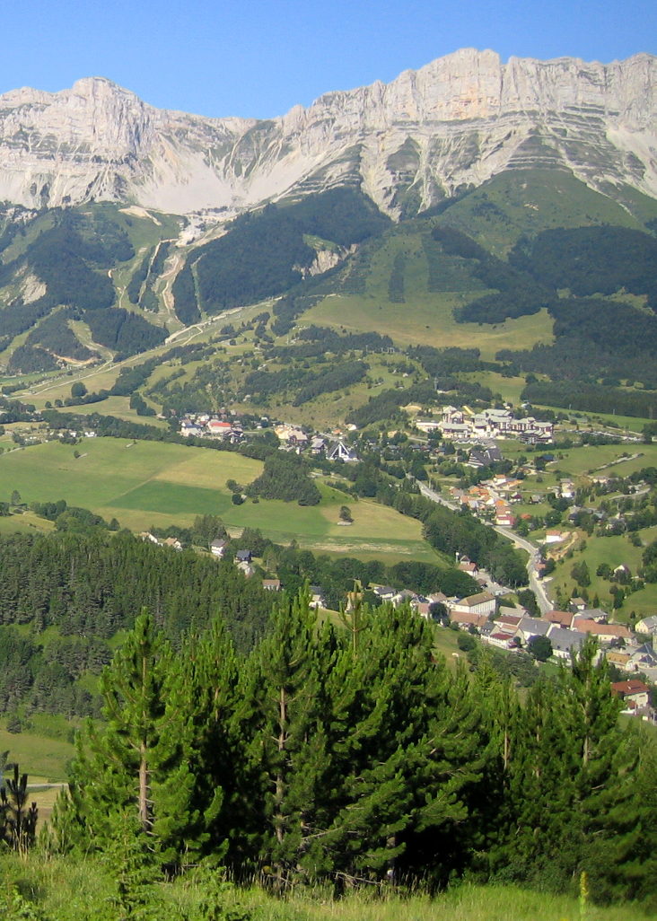 Gresse — en — Vercors Panorama (vue depuis environs du Pas du Serpaton) 1