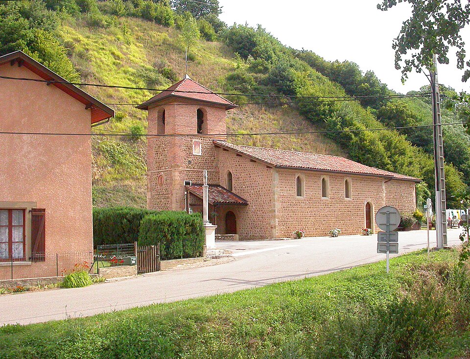 France, Isère, église de Lentiol