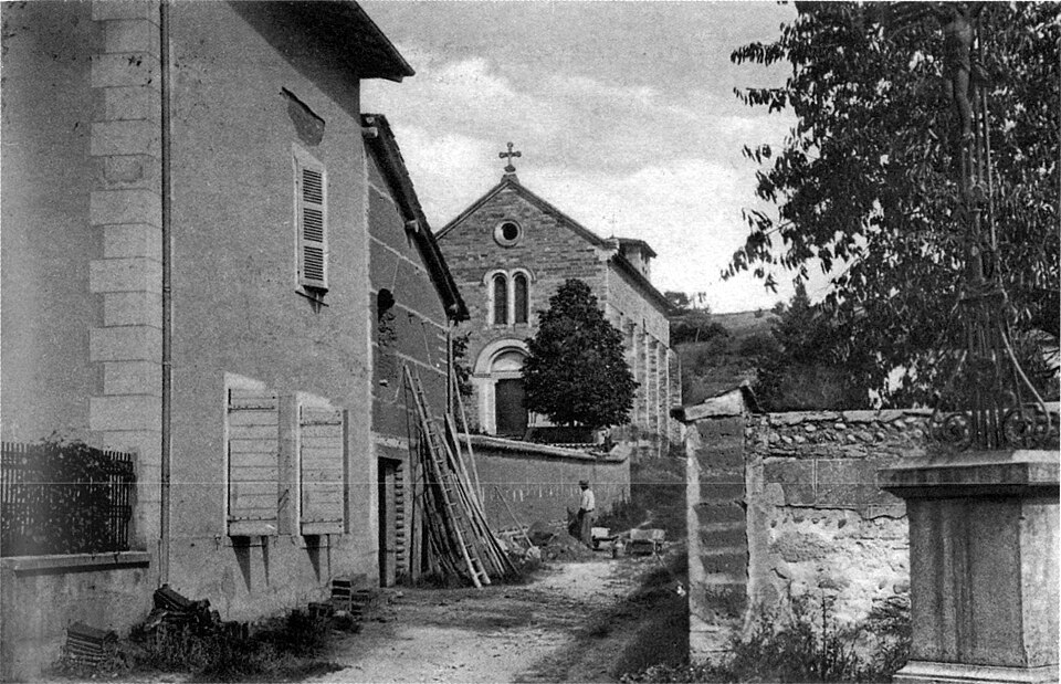Luzinay, l'église en 1907, p 117 de L'Isère les 533 communes