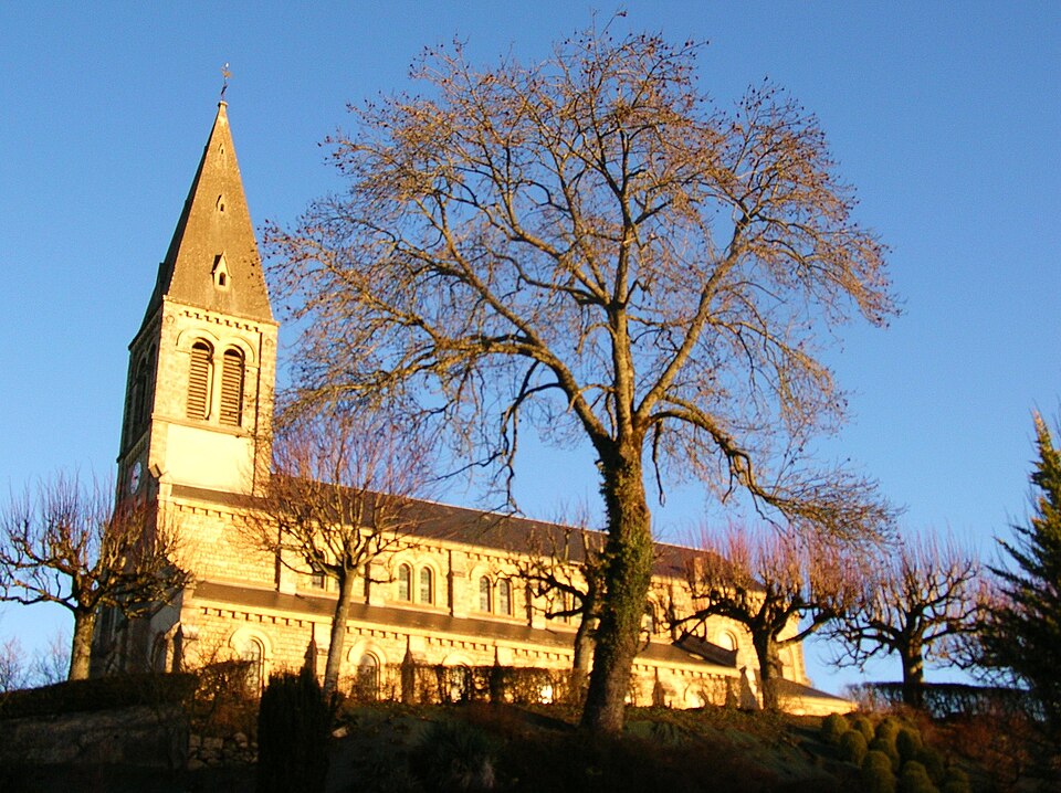 L'église Saint Pierre et Saint Paul un matin d'hiver
