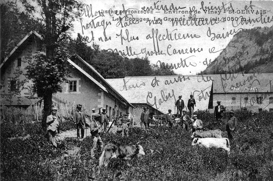 Saint — Gervais, les Ecouges, la Grande Ferme, alt 1050 m, 1910, p201 de L'Isère les 533 communes