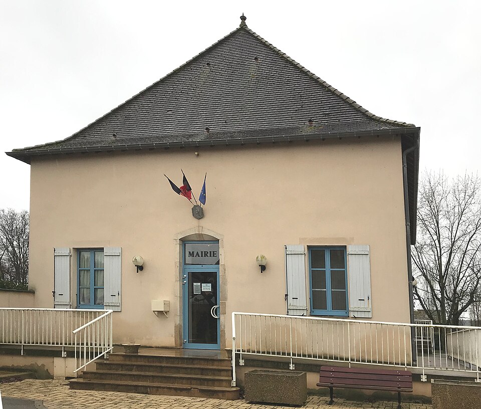 Mairie de Malange (Jura, France) en janvier 2018