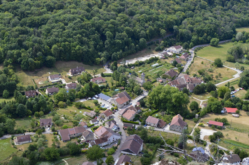 Les Planches — près — Arbois, vue depuis le belvédère de La Châtelaine