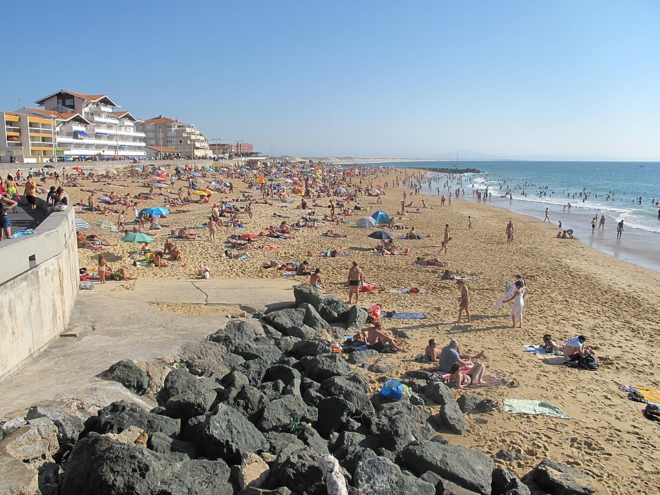Central beach of Capbreton