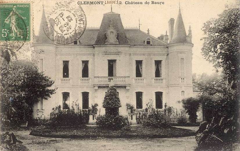 Clermont (Landes) — château de Baure