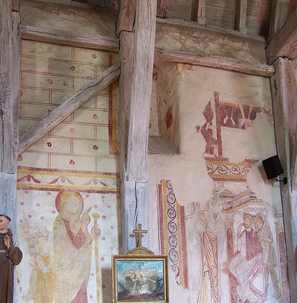 Couddes église fresque 1