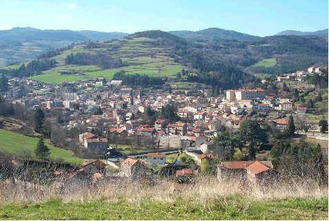 Vue panoramique de Bourg — Argental