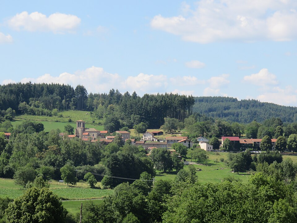 Saint — Priest — la — Vêtre — Vue générale depuis Crocombe (juil 2018)