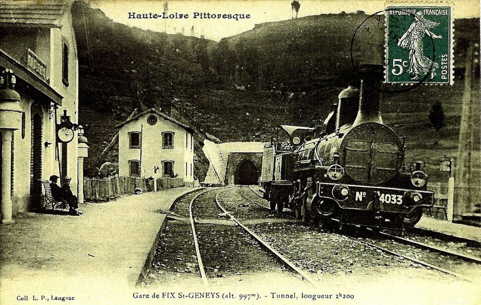 Fix — Saint — Geneys La gare vers 1910