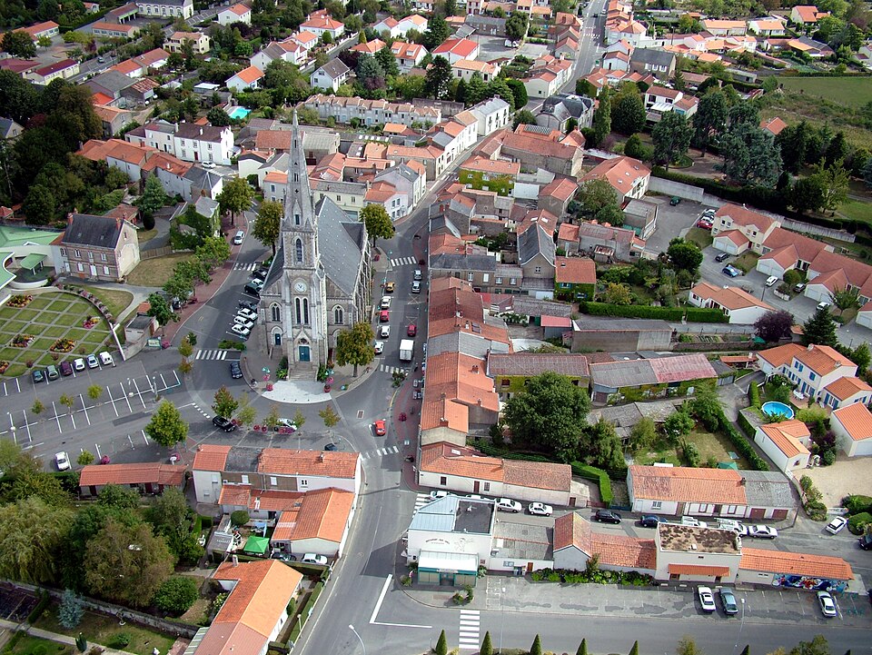 Hte Goulaine Eglise Vue du ciel