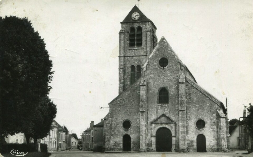 CP église Saint — Martin d'Auxy, Loiret, Centre, France