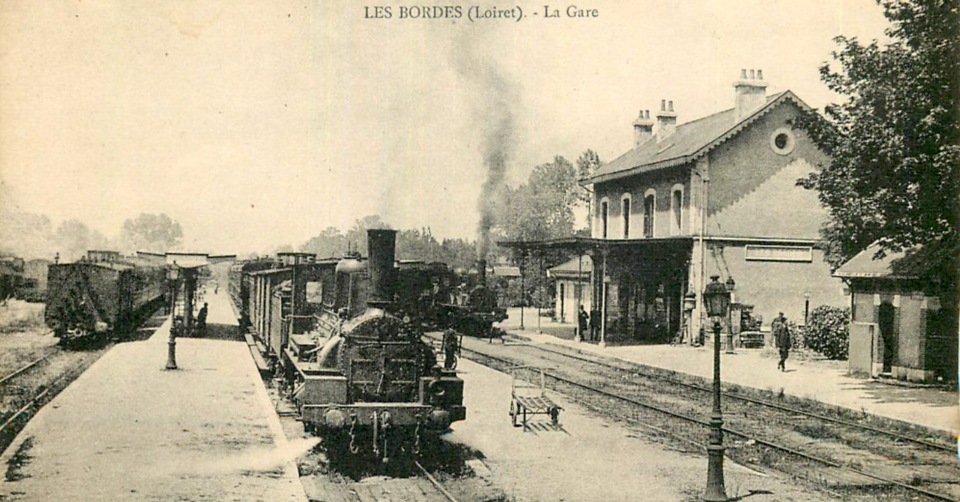 Gare des Bordes, Loiret, CP ancienne