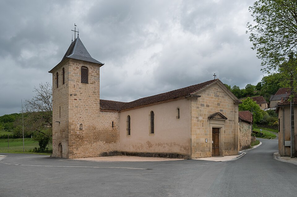 St Saturnin church in Camburat (1)