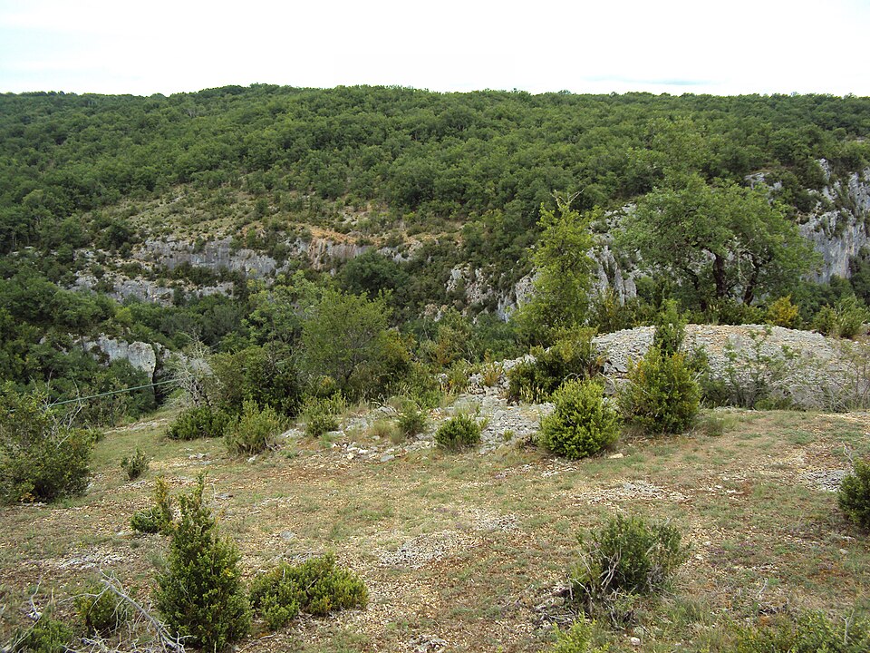 Sur le site de l'oppidum de Murcens — Vers l'est — Lot — France