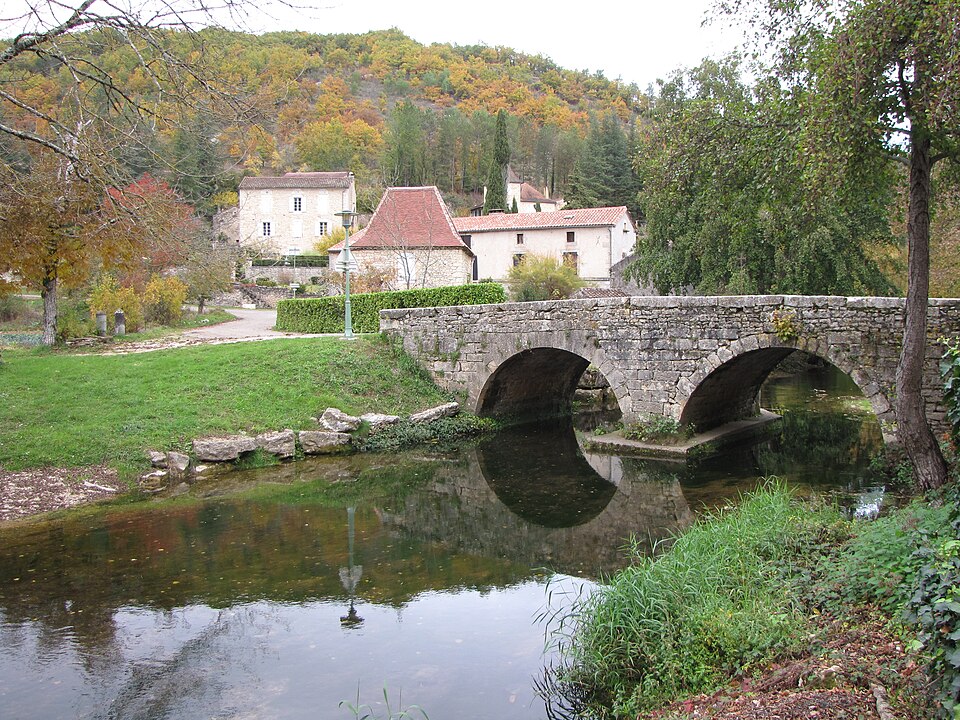 Labastide — du — Vert le vieux pont sur le Vert