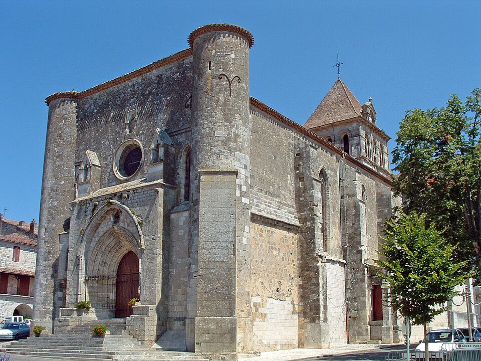 Mézin — Eglise Saint — Jean — Baptiste — Façade occidentale