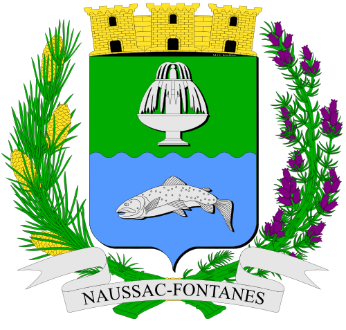 Blason de Naussac-Fontanes