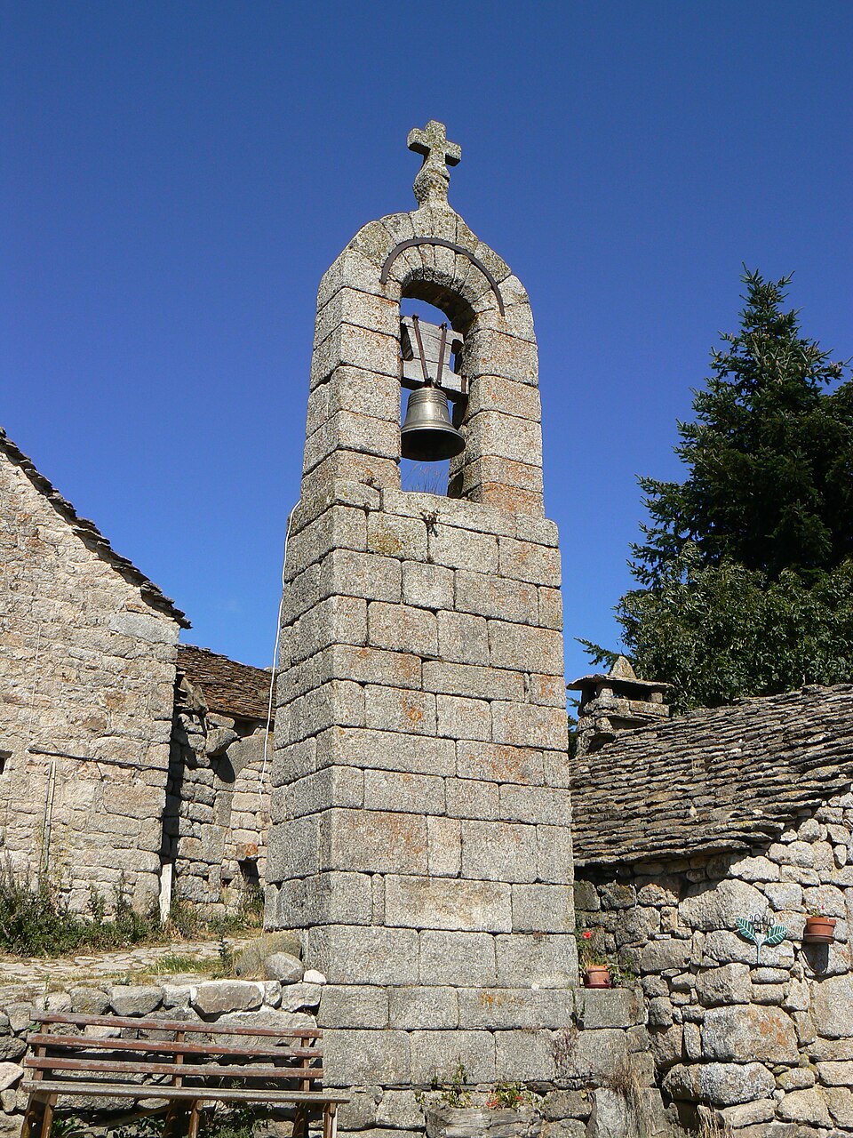 France Lozère Saint — Etienne — du — Valdonnez Clocher de tourmente de La Fage 1