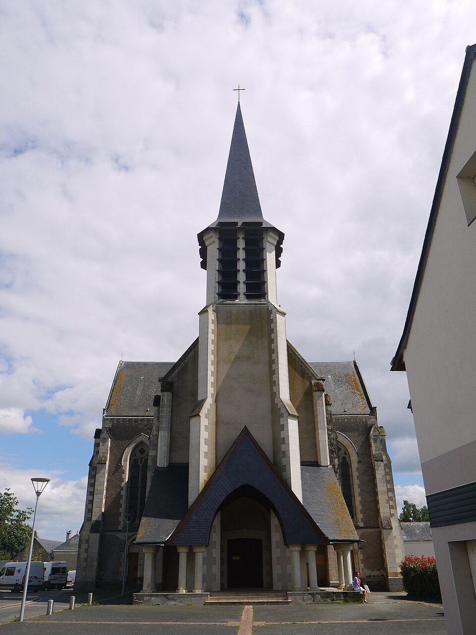 Mozé — sur — Louet 49 église Saint — Samson vue extérieure