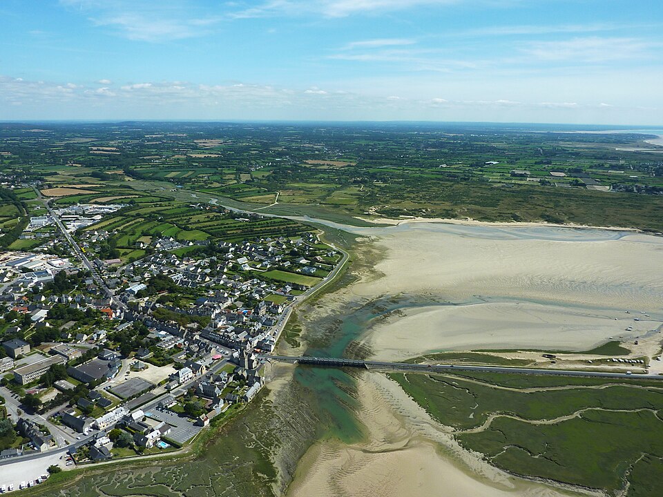 Portbail (Manche) vue du ciel