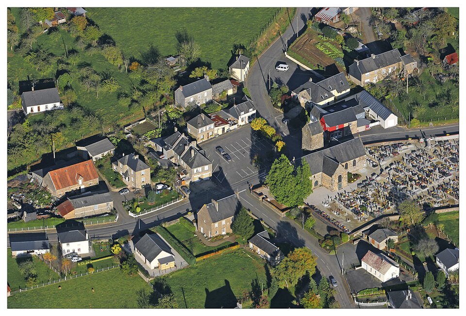 Vue aerienne Romagny