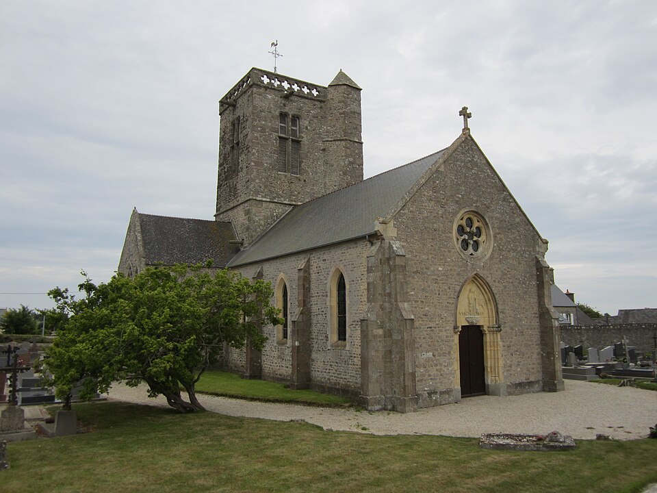Église Sainte — Geneviève de Sainte — Geneviève, Manche