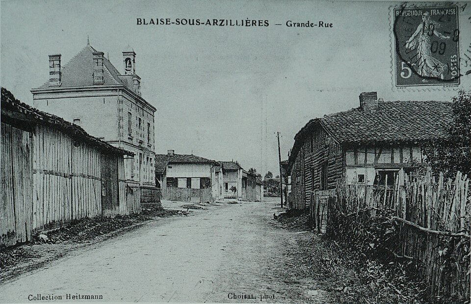 CP 08474 Blaize sous Arzillieres 1909