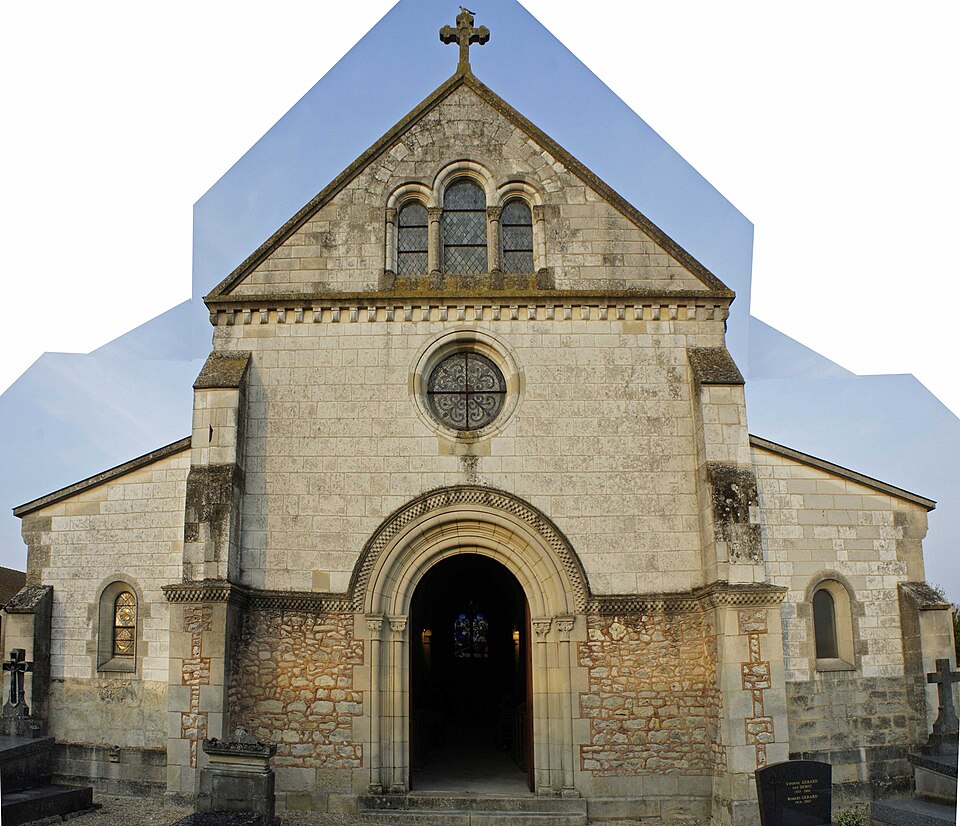 Église portail ouest Coolus