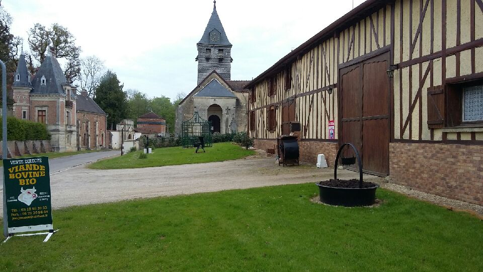 Ferme en pan de bois