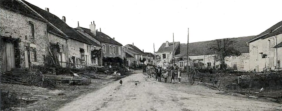 Rivières — le — Bois ( 52 ) vue ancienne de la grande Rue