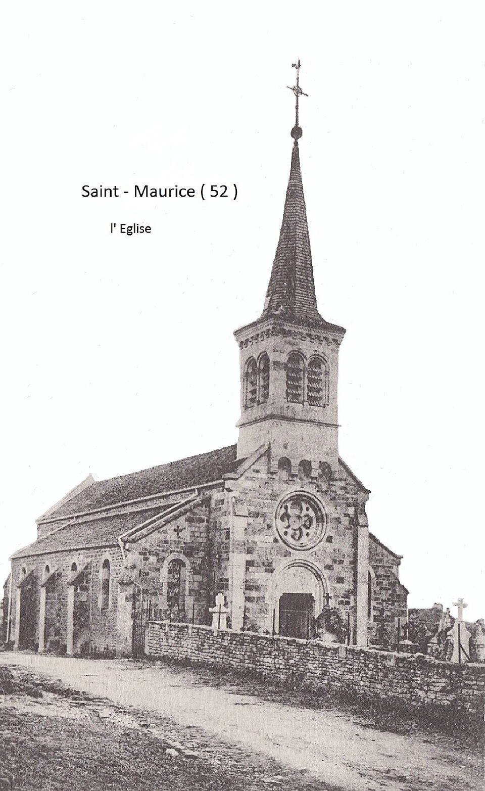 Saint — Maurice (( 52 ) Vue ancienne de l' Eglise